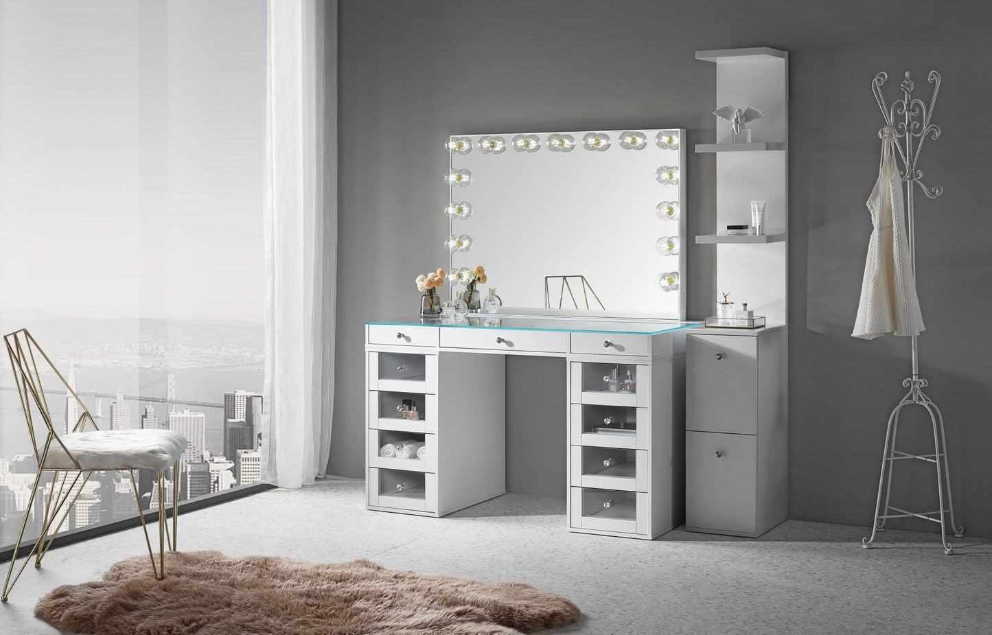 SlayStation 2.0 Glass Tabletop and 4 Drawer Units Bundle