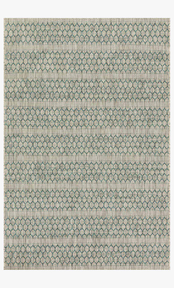 Loloi Isle IE-01 Gris/Verde azulado