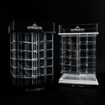 48-Slot Acrylic Lipstick Spinner with Open Top