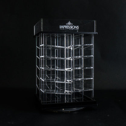 48-Slot Acrylic Lipstick Spinner with Open Top
