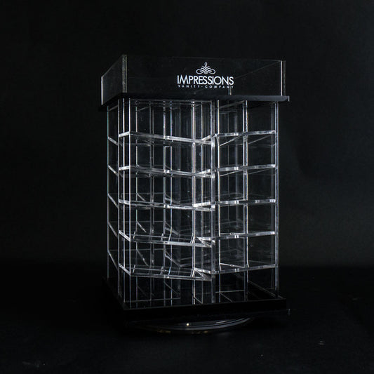 48-Slot Acrylic Lipstick Spinner with Open Top