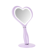 Amour LED Handheld Makeup Mirror with Standing Base