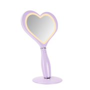 Amour LED Handheld Makeup Mirror with Standing Base