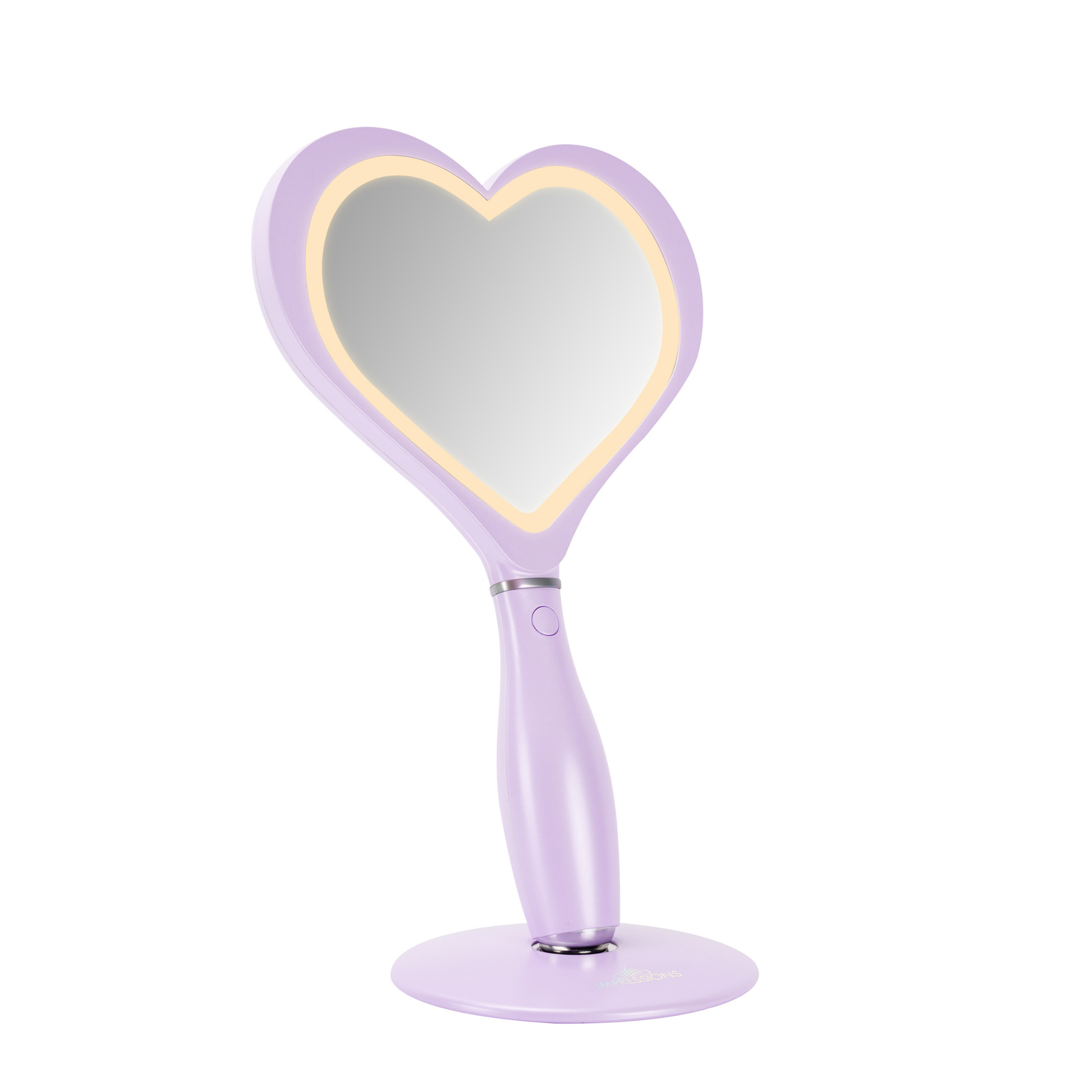 Amour LED Handheld Makeup Mirror with Standing Base