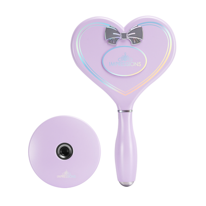Amour LED Handheld Makeup Mirror with Standing Base