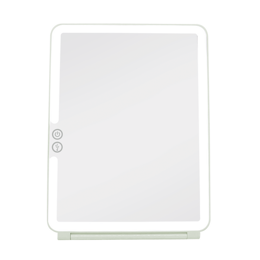 Touch Pad 2.0 Rechargeable LED Makeup Mirror with Flip Cover