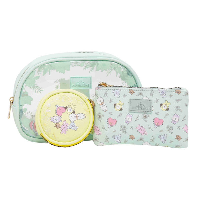 Impressions Vanity with BT21 3-PC. Makeup Bag Set