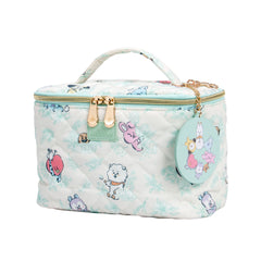 Impressions Vanity with BT21 Quilted Train Case w/ Mirror Keychain