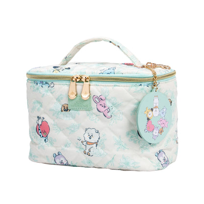 Impressions Vanity with BT21 Quilted Train Case w/ Mirror Keychain