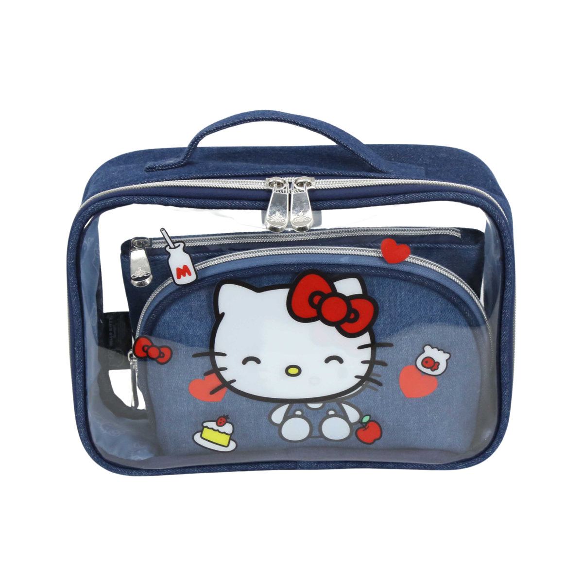 Hello Kitty¬Æ Denim 3-PC Makeup Bag Set