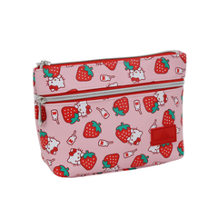 Hello Kitty¬Æ Strawberries Double Zipper Pouch