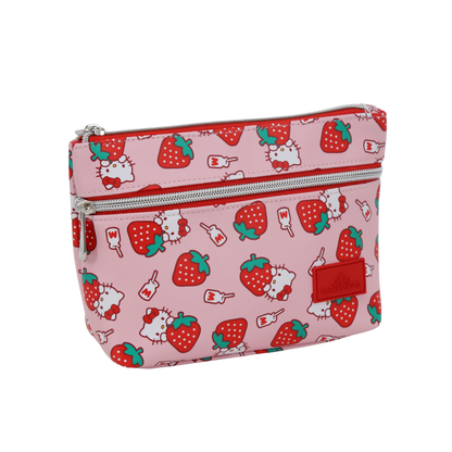 Hello Kitty¬Æ Strawberries Double Zipper Pouch