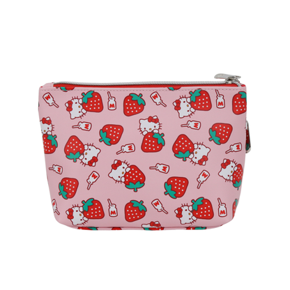 Hello Kitty¬Æ Strawberries Double Zipper Pouch