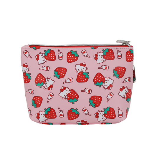 Hello Kitty¬Æ Strawberries Double Zipper Pouch