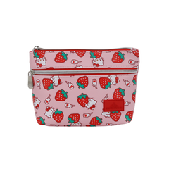 Hello Kitty¬Æ Strawberries Double Zipper Pouch