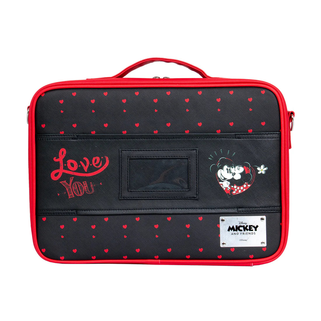 Estuche de maquillaje Minnie y Mickey con divisores ajustables 