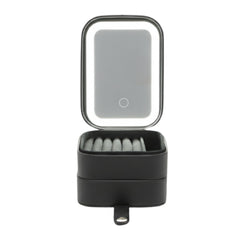 Montreaux Double Layer Jewelry Travel Case w/ LED Mirror