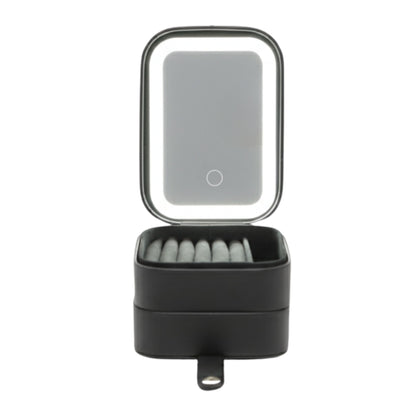 Montreaux Double Layer Jewelry Travel Case w/ LED Mirror