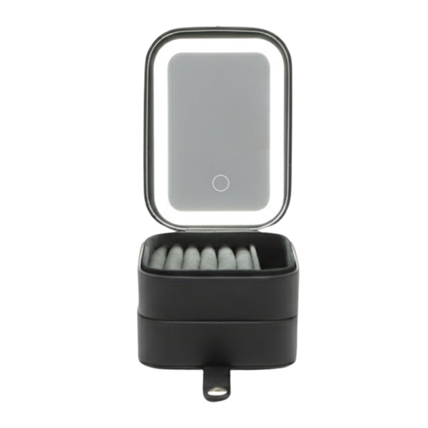 Montreaux Double Layer Jewelry Travel Case w/ LED Mirror
