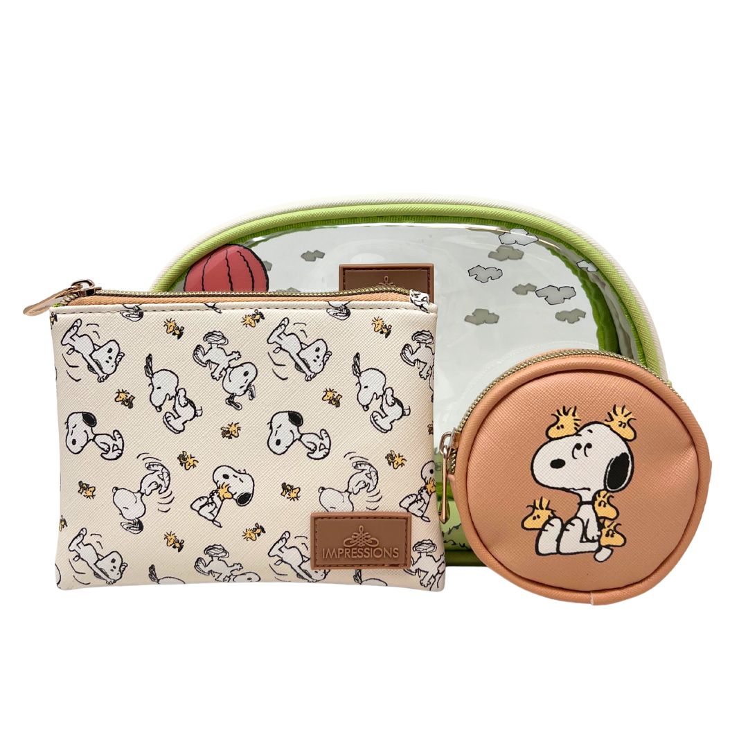 Peanuts™ Snoopy 3-PC Makeup Bag Set