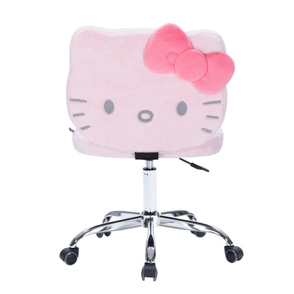 Hello Kitty¬Æ Teddy Fur Swivel Vanity Chair