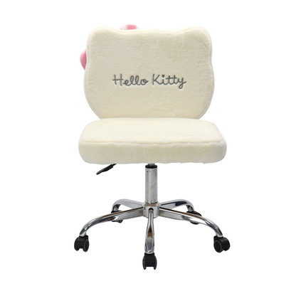 Hello Kitty¬Æ Teddy Fur Swivel Vanity Chair