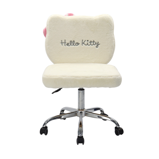 Hello Kitty¬Æ Teddy Fur Swivel Vanity Chair