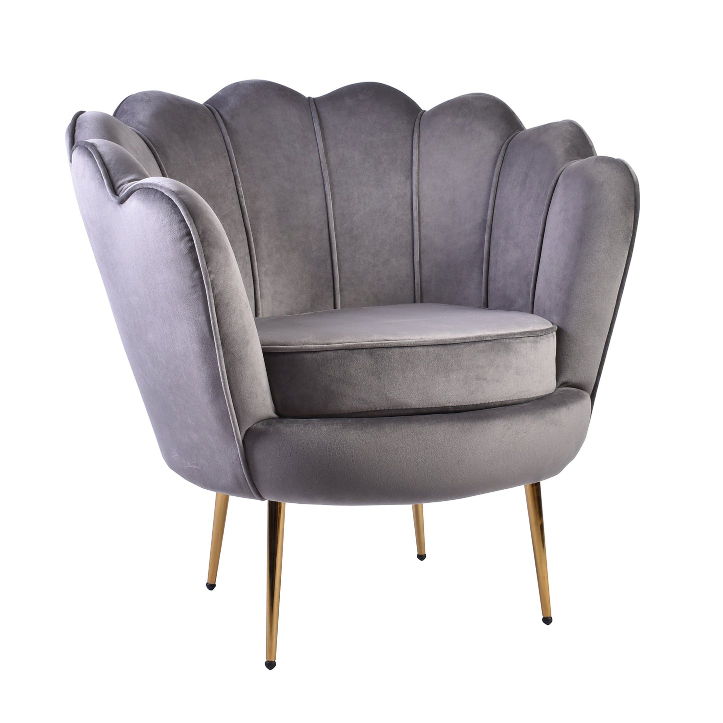 Isabella Channel Tufted Vanity Armchair