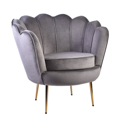 Isabella Channel Tufted Vanity Armchair
