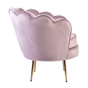 Isabella Channel Tufted Vanity Armchair