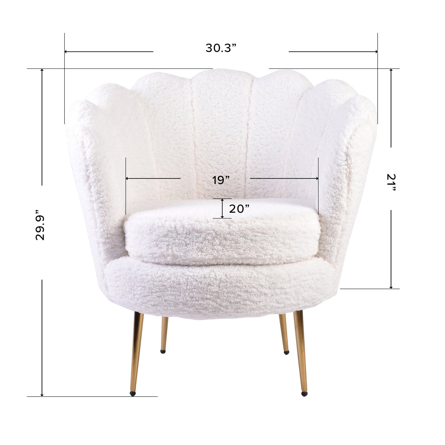 Isabella Channel Tufted Vanity Armchair