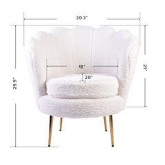 Isabella Channel Tufted Vanity Armchair