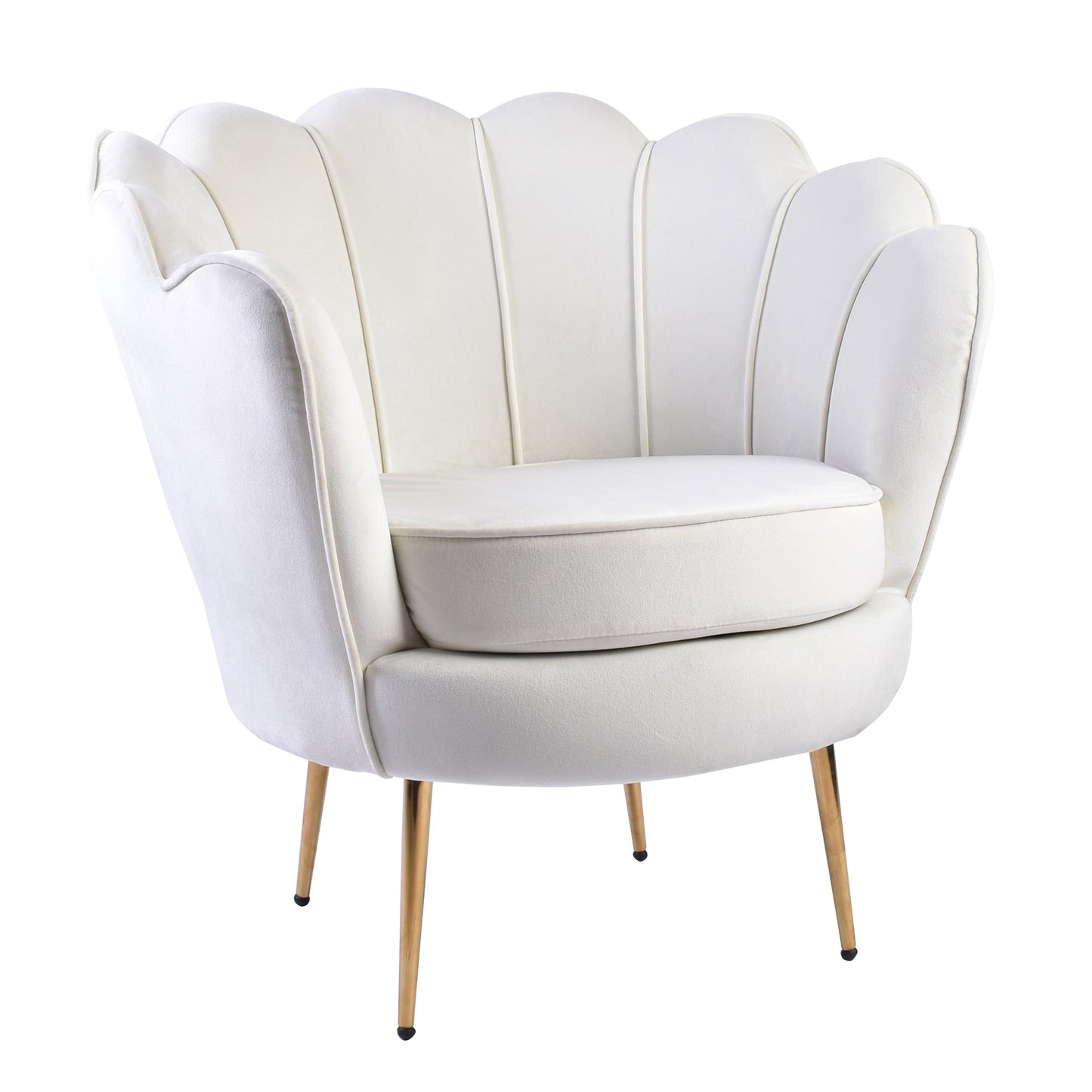 Isabella Channel Tufted Vanity Armchair