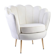 Isabella Channel Tufted Vanity Armchair