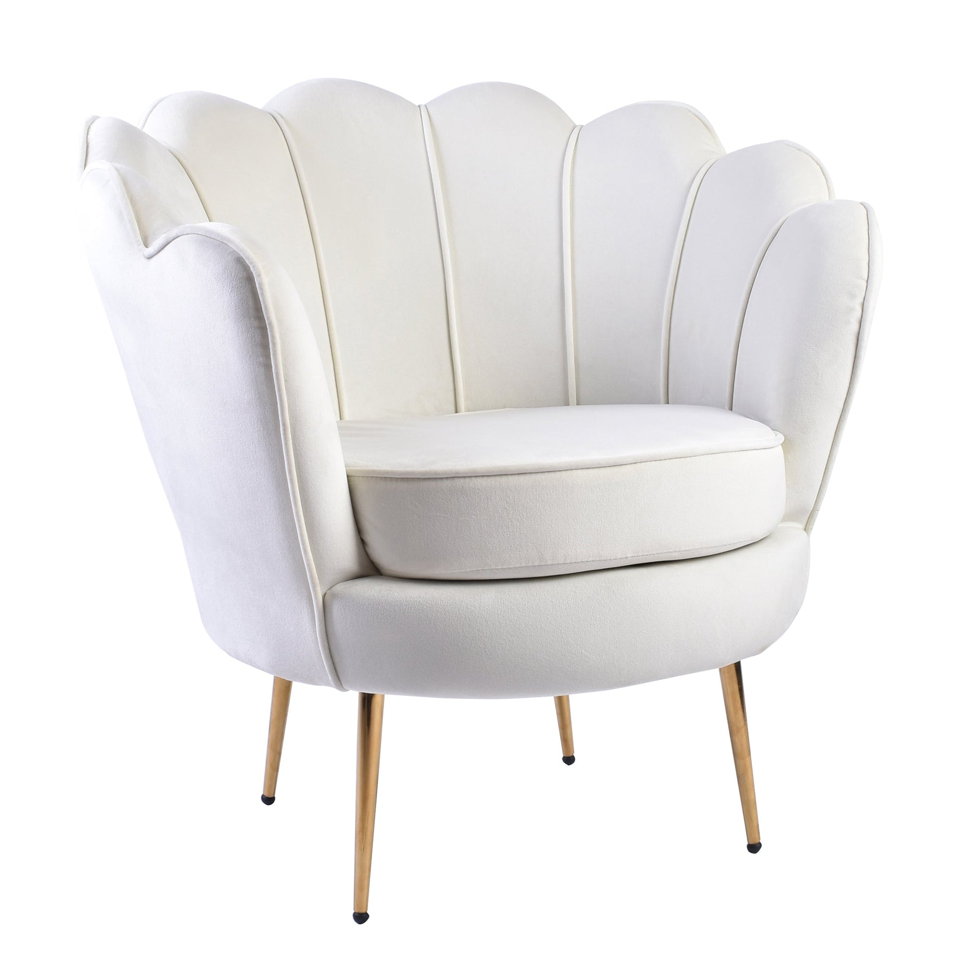 Isabella Channel Tufted Vanity Armchair
