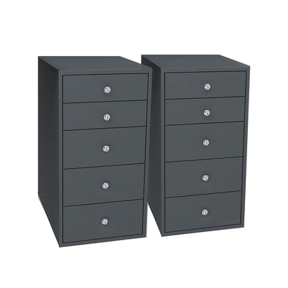 SlayStation® 5-Drawer Makeup Vanity Storage Unit (Pair)