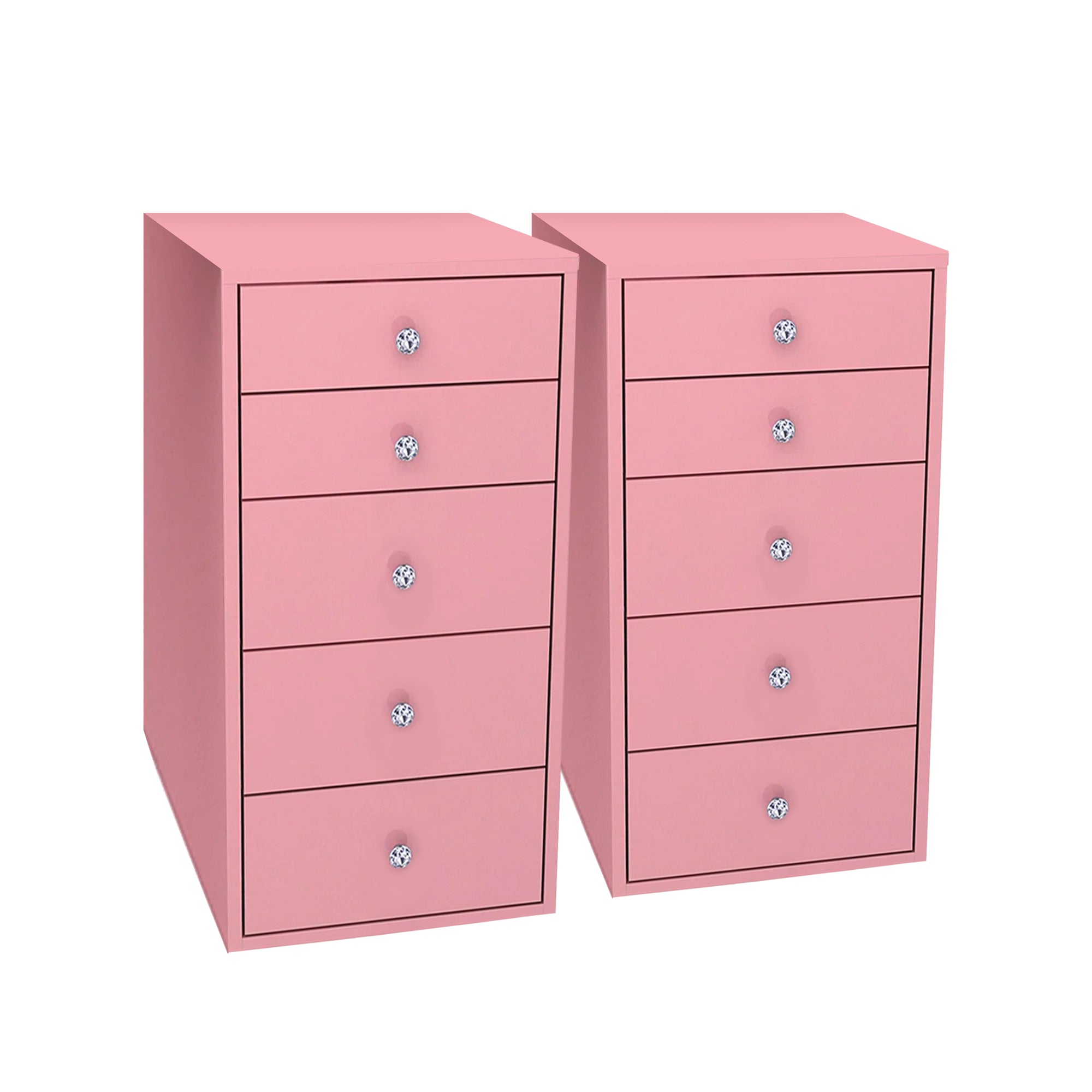 SlayStation® 5-Drawer Makeup Vanity Storage Unit (Pair)