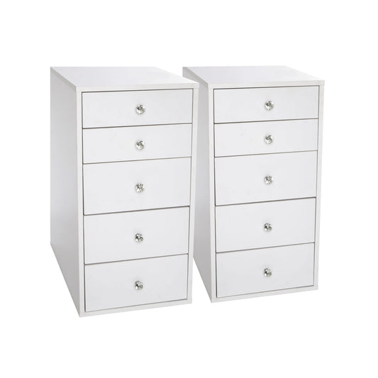 SlayStation® 5-Drawer Makeup Vanity Storage Unit (Pair)