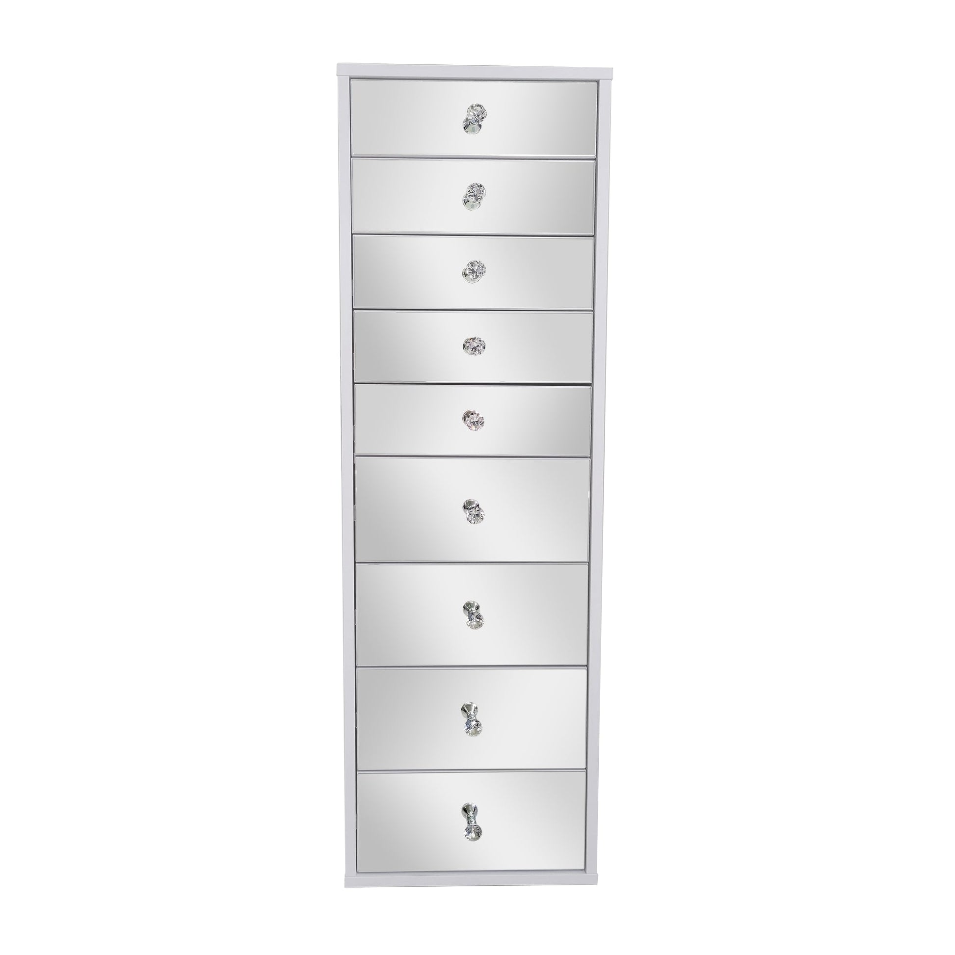 SlayStation® Mirrored 9-Drawers Vanity Storage Unit