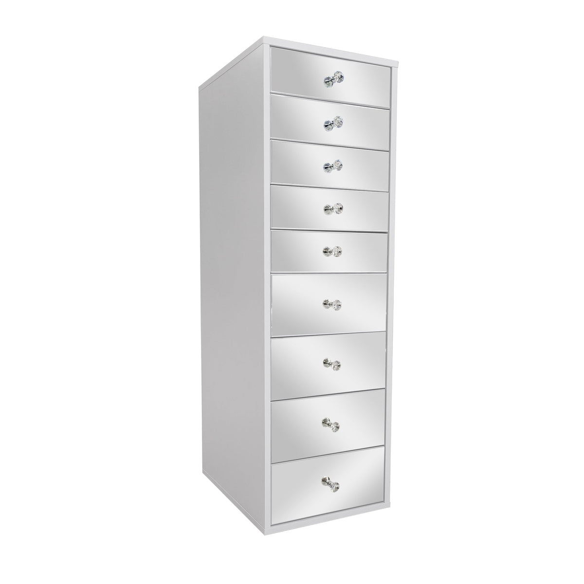 SlayStation® Mirrored 9-Drawers Vanity Storage Unit