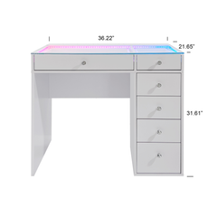 SlayStation Lumina Mini 2.0 Vanity Table w/ RGB Light