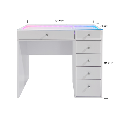 SlayStation Lumina Mini 2.0 Vanity Table w/ RGB Light