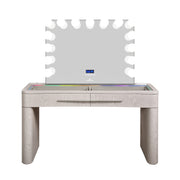 SlayStation® Willow Premium Vanity Table w/ RGB Light + Vanity Mirror Bundle