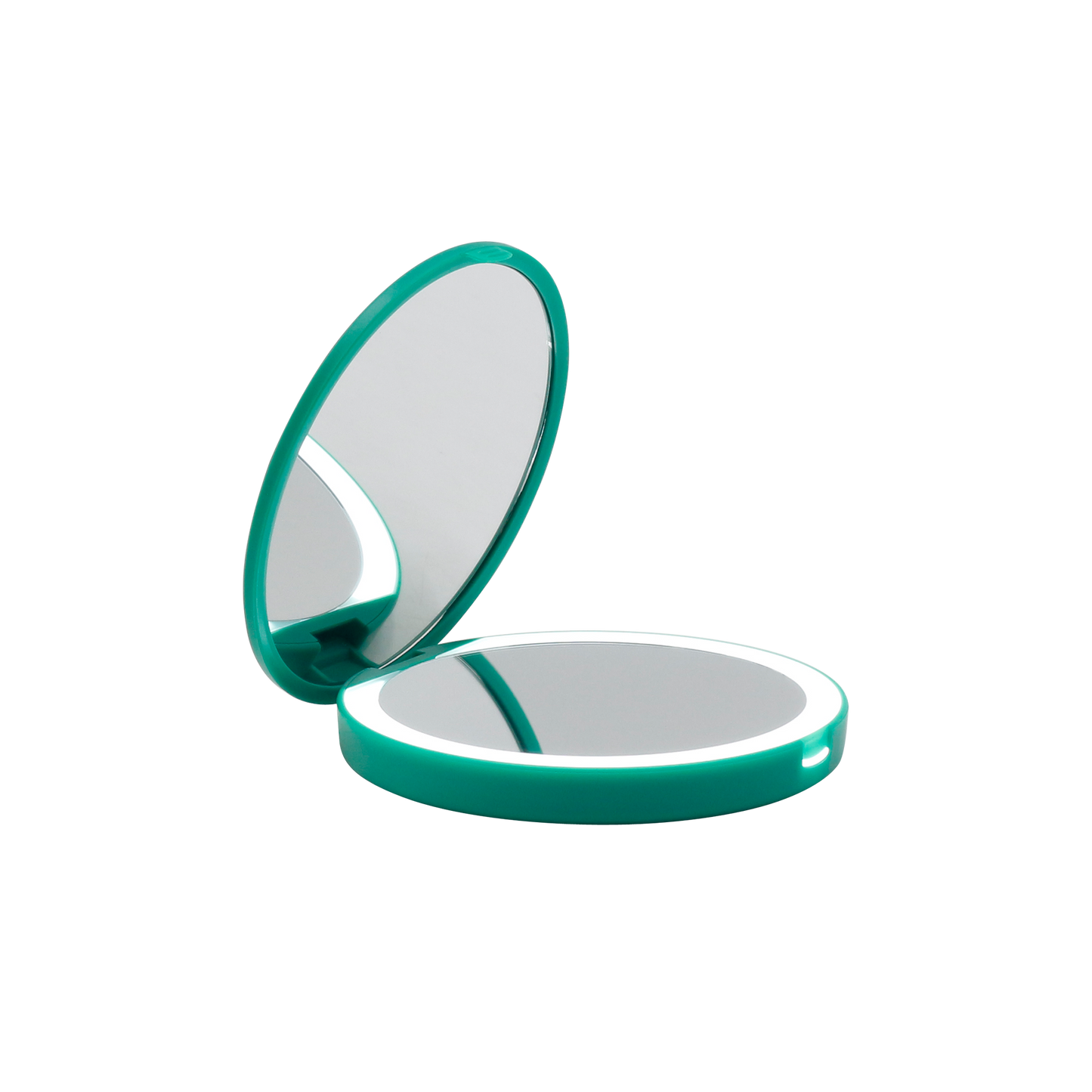 Ariel Compact Mirror with Wireless Power Bank Charging Base