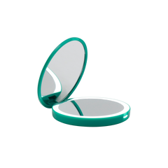 Ariel Compact Mirror with Wireless Power Bank Charging Base