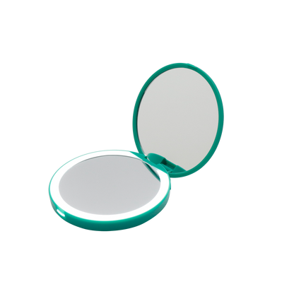 Ariel Compact Mirror with Wireless Power Bank Charging Base
