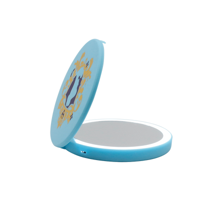 Cinderella Compact Mirror with Wireless Power Bank Charging Base