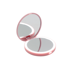 Aurora Compact Mirror with Wireless Power Bank Charging Base