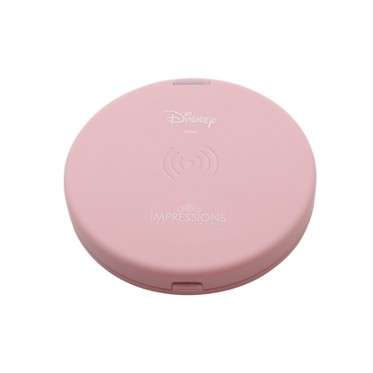 Aurora Compact Mirror with Wireless Power Bank Charging Base