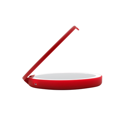 Snow White Compact Mirror with Wireless Power Bank Charging Base